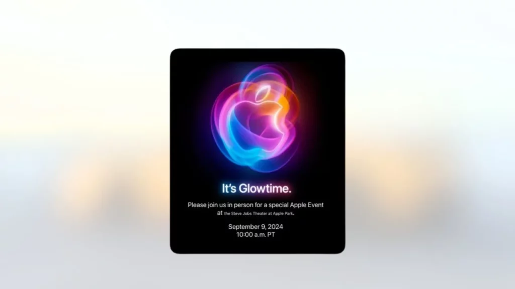 Apple logo It’s Glowtime - 2024