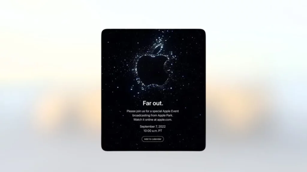 Apple logo Far Out - 2022