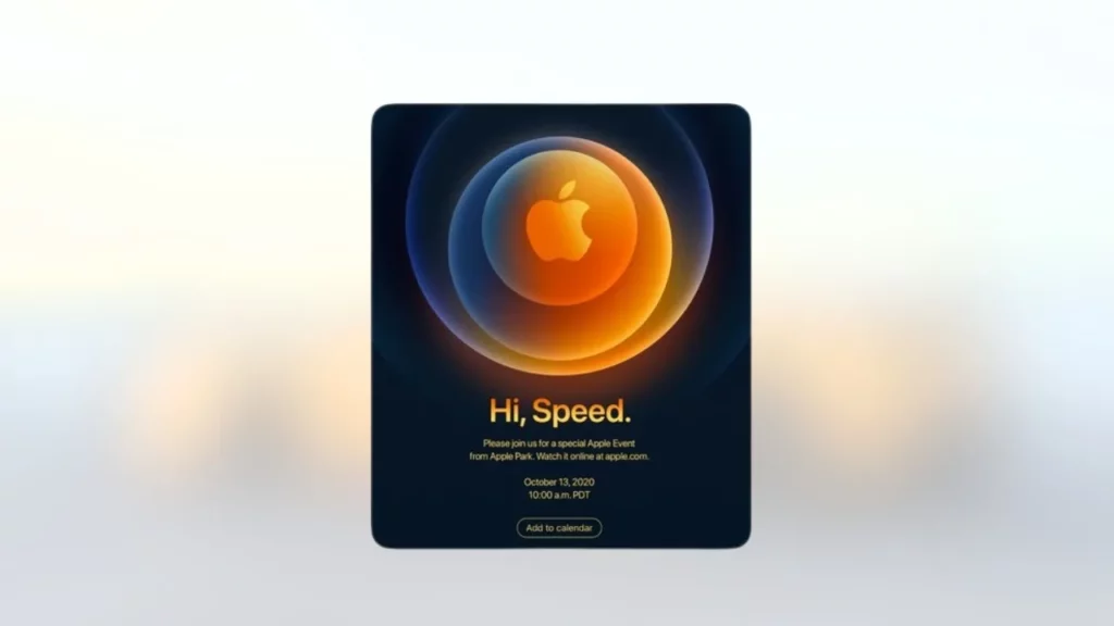 Apple logo Hi, Speed - 2020