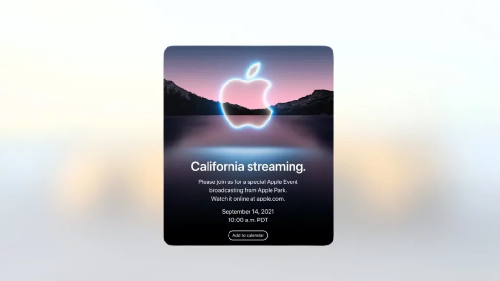 Apple logo California Streaming - 2021