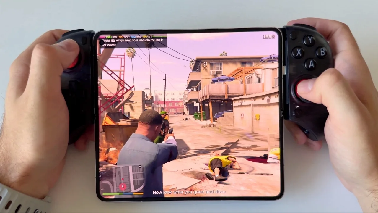 OPPO Find N5 Proves Gaming Power Running GTA V Locally with GameHub PC Emulator