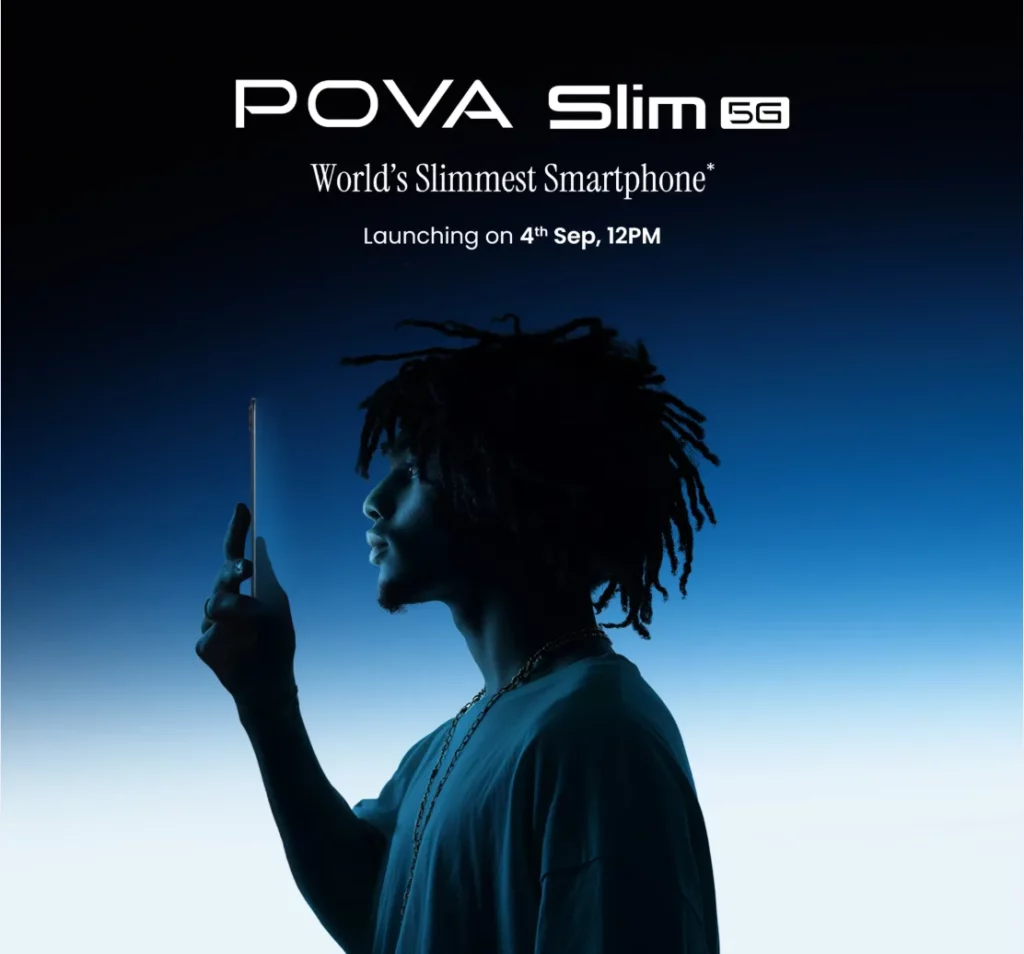 A futuristic design with record-thin profile