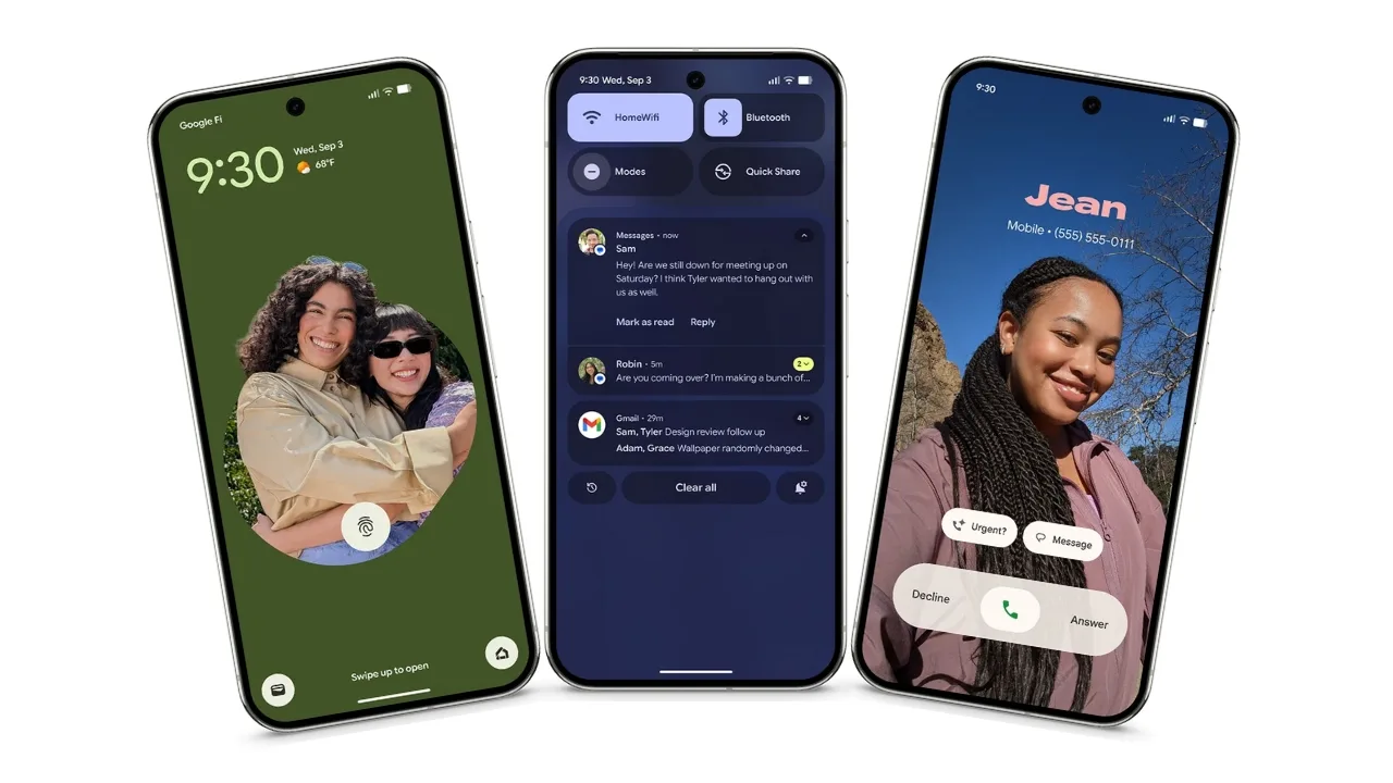Google Pixel New Android look