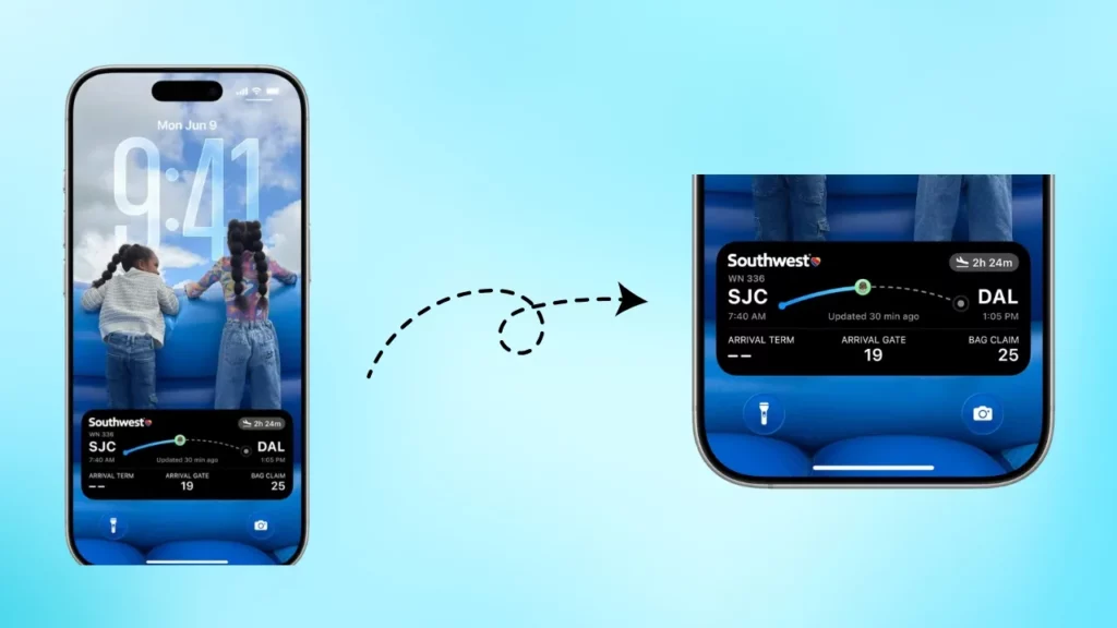 Live flight updates you can share