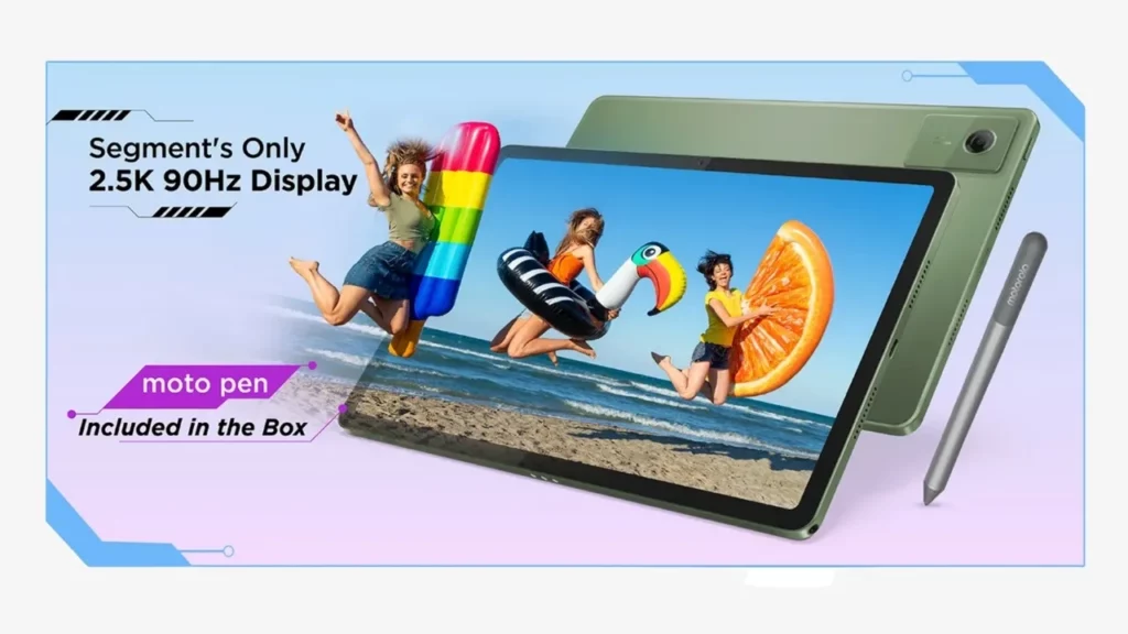 Moto Pad 60 Neo 2.5K screen and stylus built for work and play