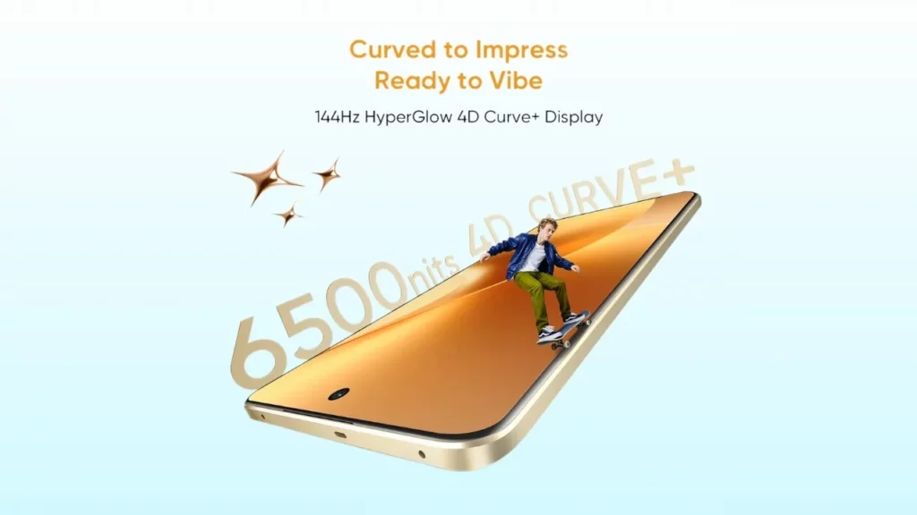 Realme 15 Pro 5G 144Hz curve for fluid motion