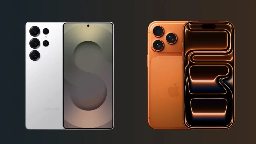 Samsung Galaxy S25 Ultra vs iPhone 17 Pro Max Display Brilliance and Peak Visibility