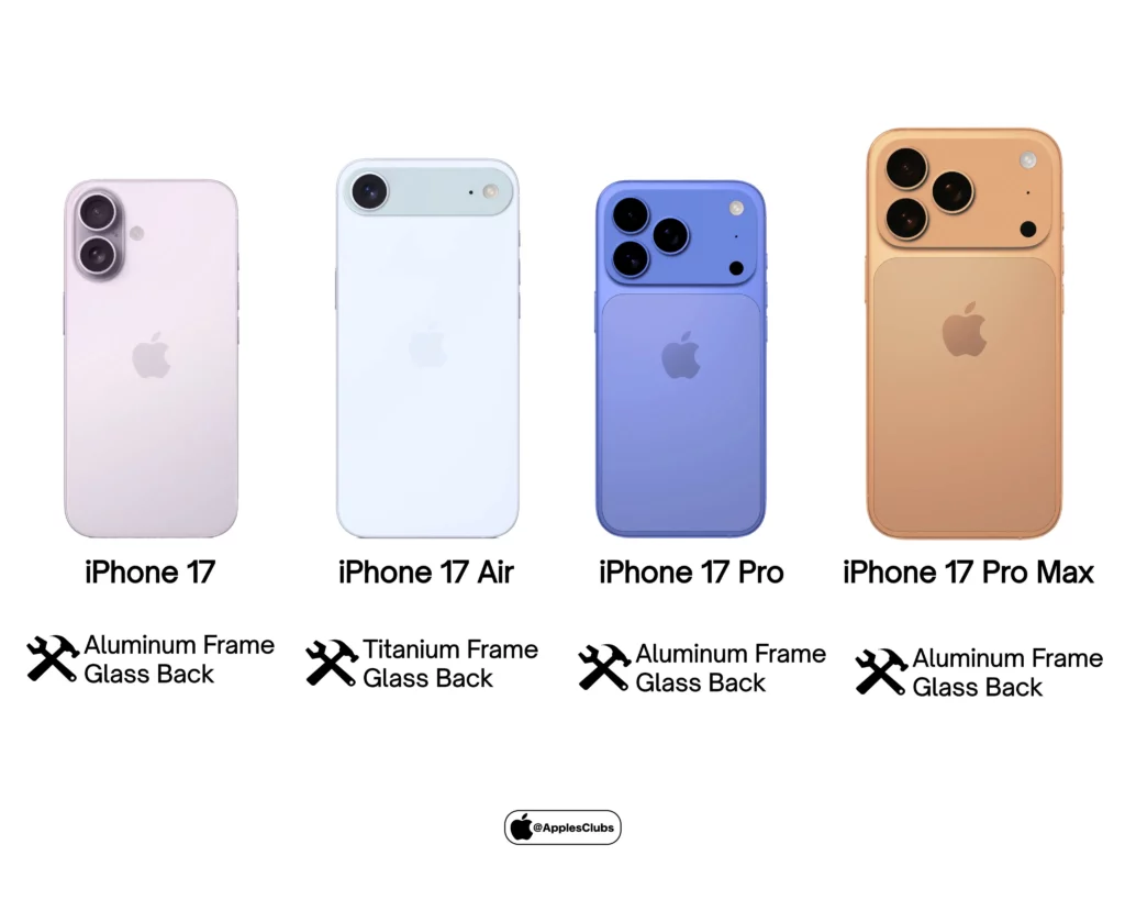 iPhone 17 Series Frame